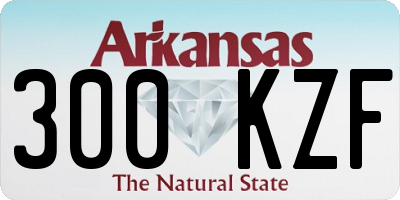 AR license plate 300KZF