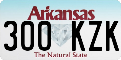 AR license plate 300KZK