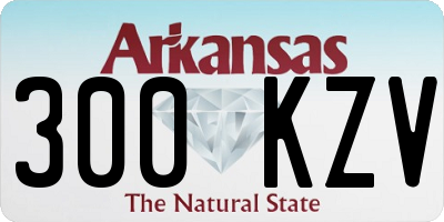 AR license plate 300KZV