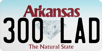 AR license plate 300LAD
