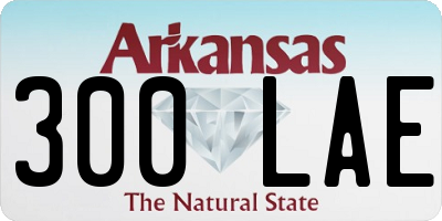 AR license plate 300LAE