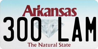 AR license plate 300LAM