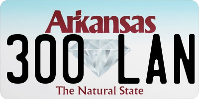 AR license plate 300LAN