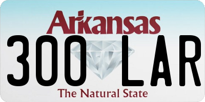 AR license plate 300LAR