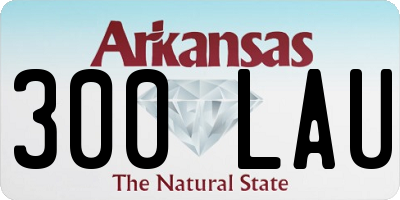AR license plate 300LAU