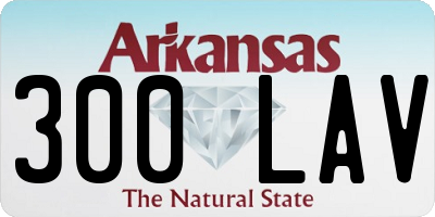 AR license plate 300LAV