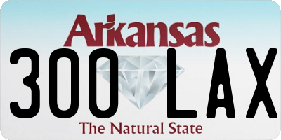 AR license plate 300LAX