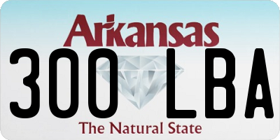 AR license plate 300LBA