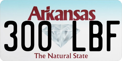 AR license plate 300LBF