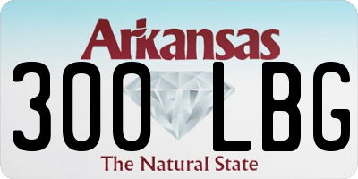 AR license plate 300LBG