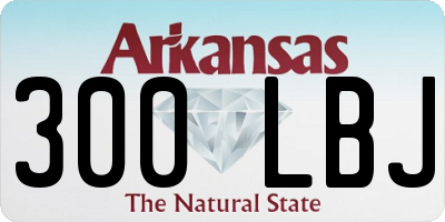 AR license plate 300LBJ