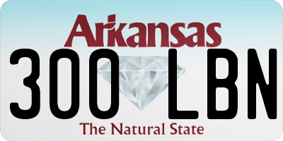 AR license plate 300LBN