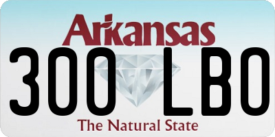 AR license plate 300LBO