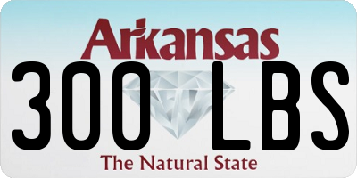 AR license plate 300LBS