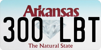 AR license plate 300LBT