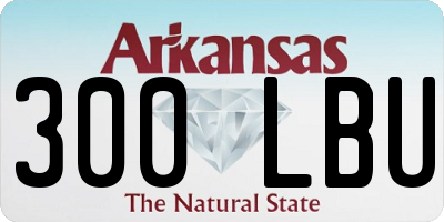 AR license plate 300LBU