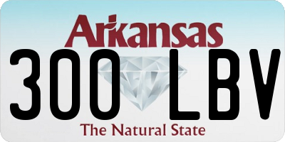 AR license plate 300LBV