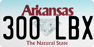 AR license plate 300LBX