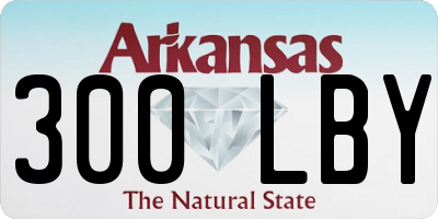 AR license plate 300LBY
