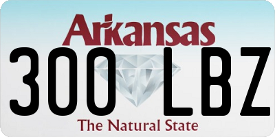 AR license plate 300LBZ