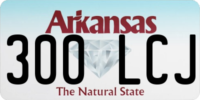 AR license plate 300LCJ