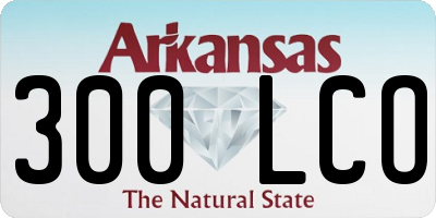 AR license plate 300LCO