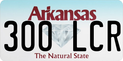 AR license plate 300LCR