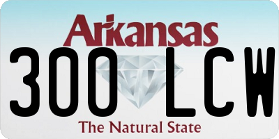 AR license plate 300LCW