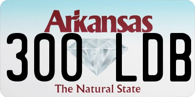 AR license plate 300LDB