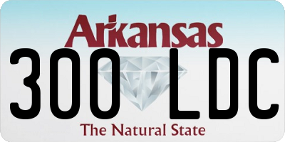 AR license plate 300LDC