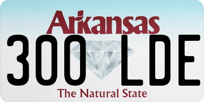 AR license plate 300LDE