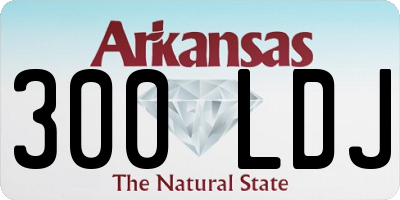 AR license plate 300LDJ
