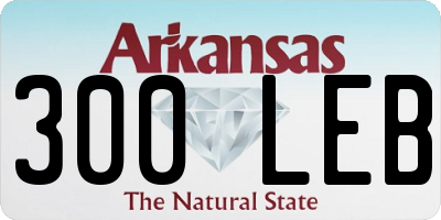 AR license plate 300LEB