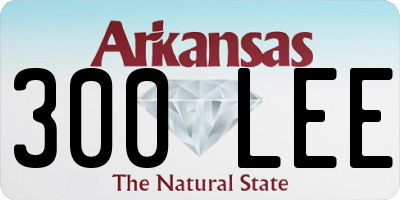 AR license plate 300LEE