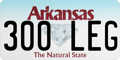 AR license plate 300LEG