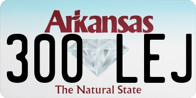 AR license plate 300LEJ
