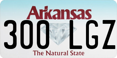 AR license plate 300LGZ