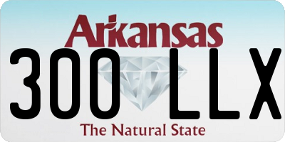 AR license plate 300LLX