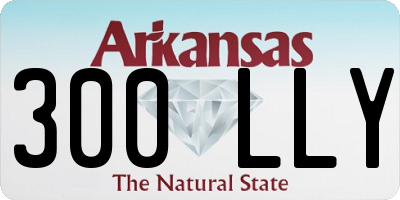 AR license plate 300LLY