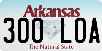 AR license plate 300LOA