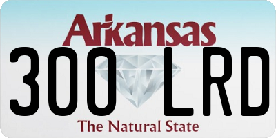 AR license plate 300LRD