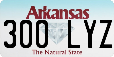 AR license plate 300LYZ