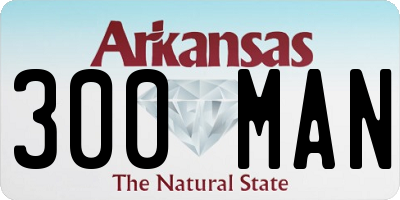 AR license plate 300MAN