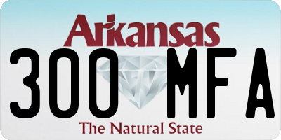 AR license plate 300MFA