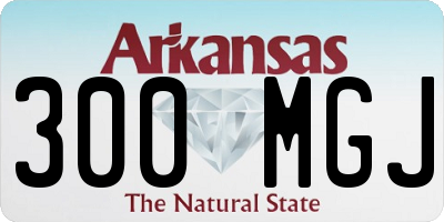 AR license plate 300MGJ