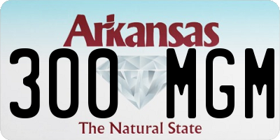 AR license plate 300MGM