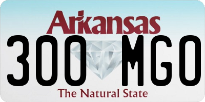 AR license plate 300MGO