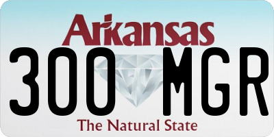 AR license plate 300MGR