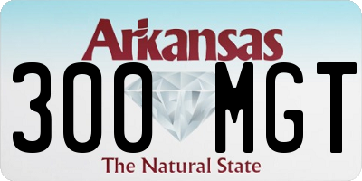 AR license plate 300MGT