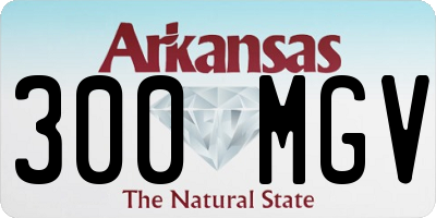 AR license plate 300MGV